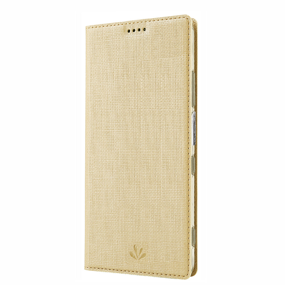 VILI DMX Cross Texture Card Holder Leather Stand Shell for Sony Xperia 1 II