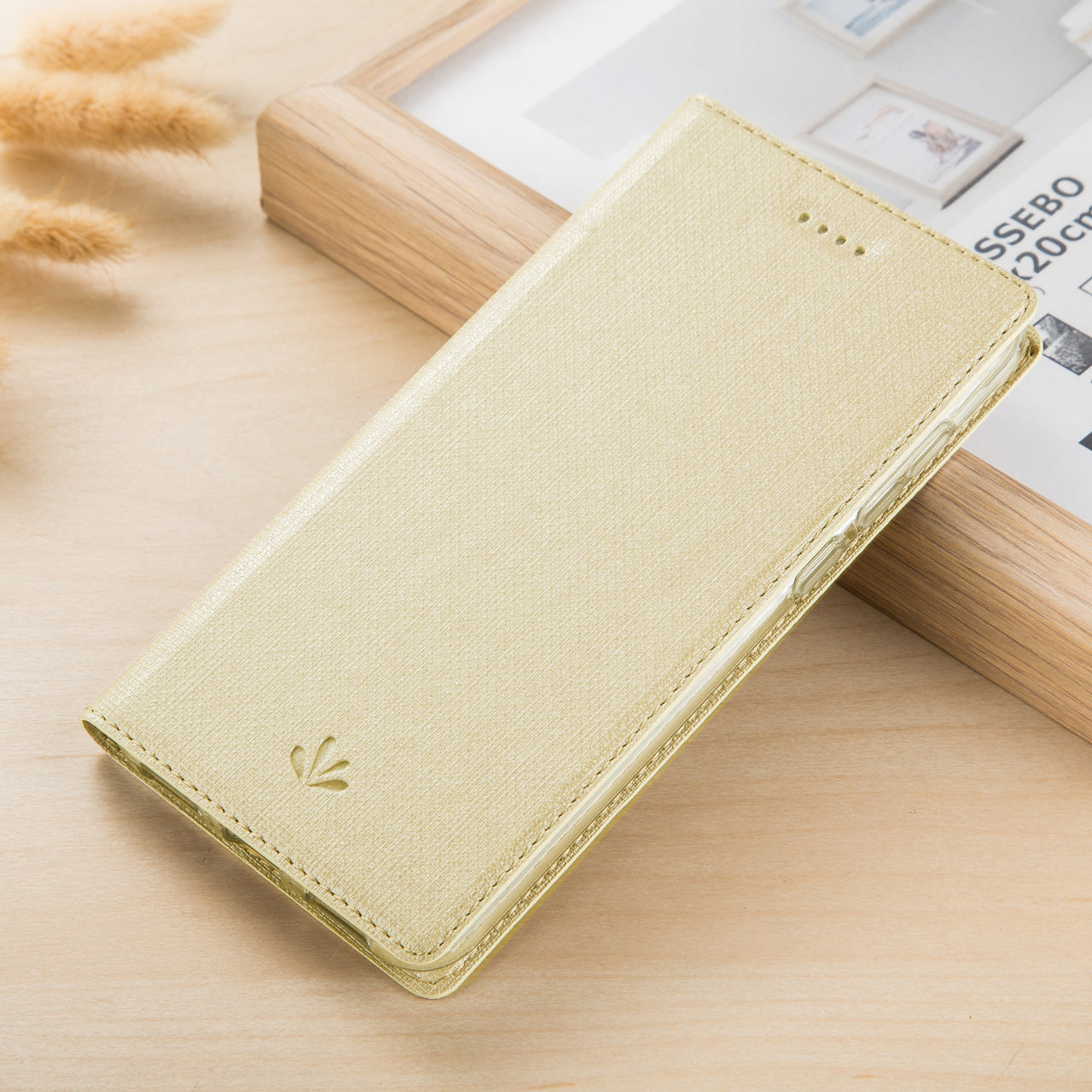 VILI DMX Cross Texture Card Holder Leather Stand Shell for Sony Xperia 1 II