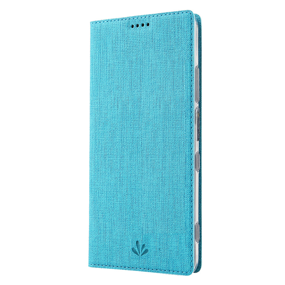VILI DMX Cross Texture Card Holder Leather Stand Shell for Sony Xperia 1 II