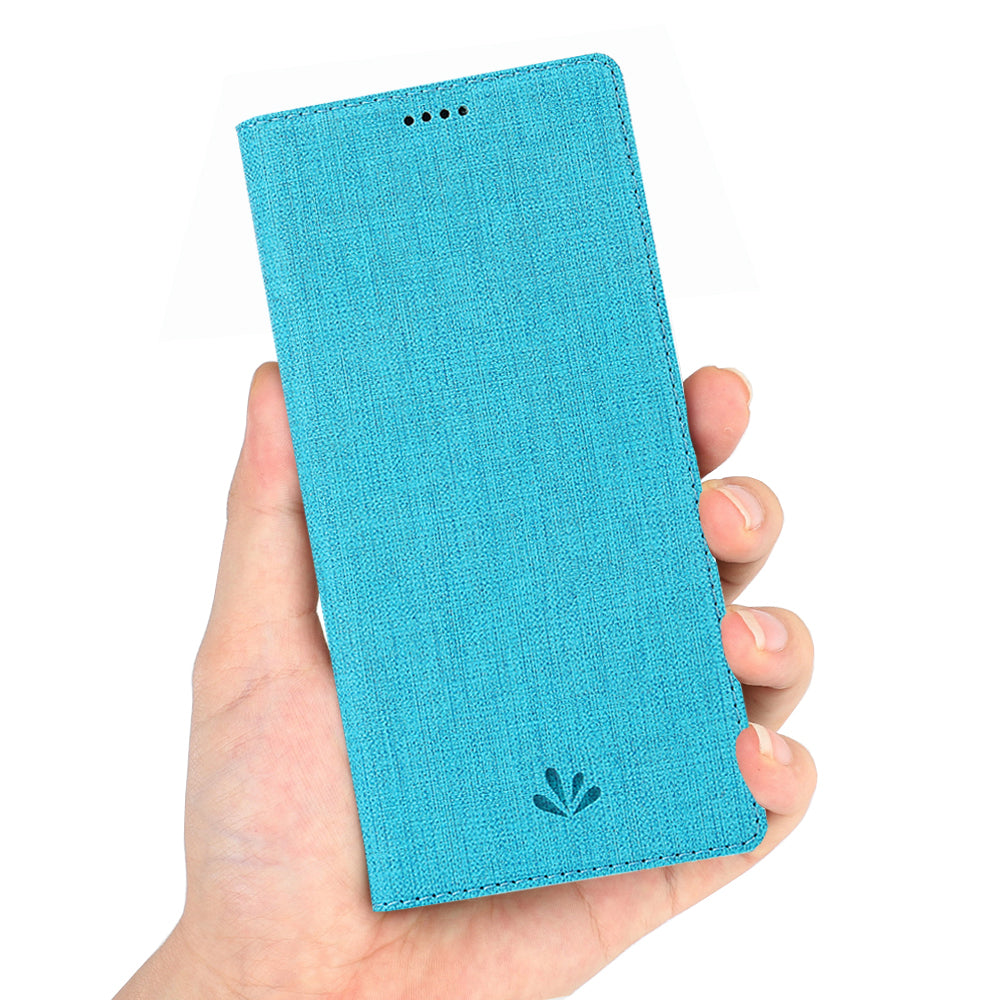 VILI DMX Cross Texture Card Holder Leather Stand Shell for Sony Xperia 1 II