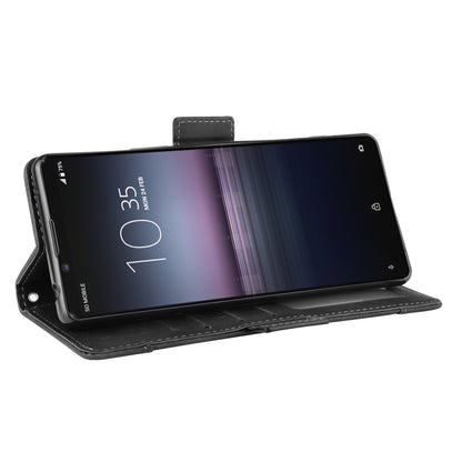 Leather Shell with Multiple Card Slots for Sony Xperia 1 II
