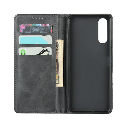 Auto-absorbed Leather Wallet Case for Sony Xperia 10 II