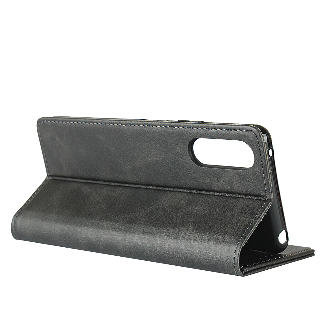Auto-absorbed Leather Wallet Case for Sony Xperia 10 II