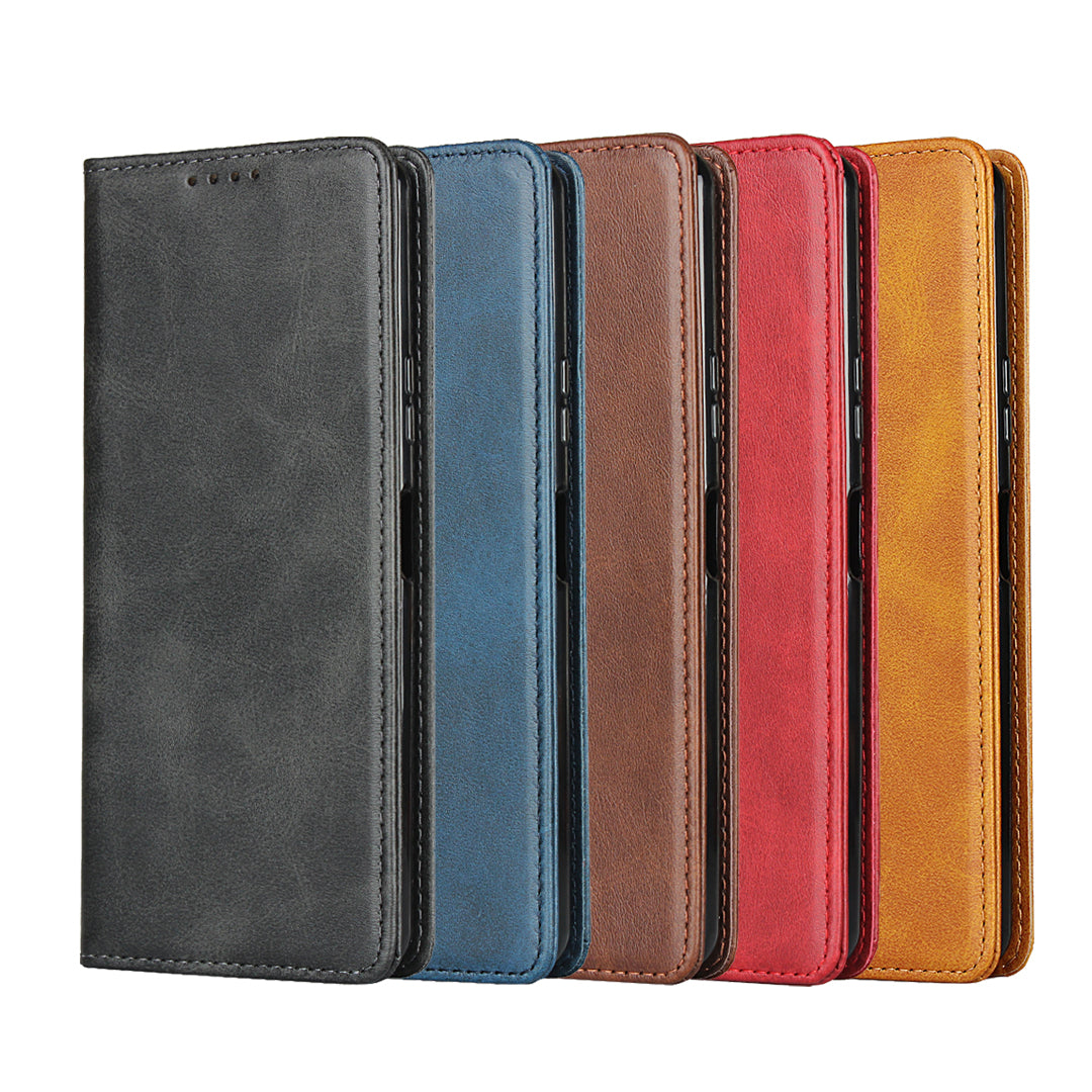 Auto-absorbed Leather Wallet Case for Sony Xperia 10 II