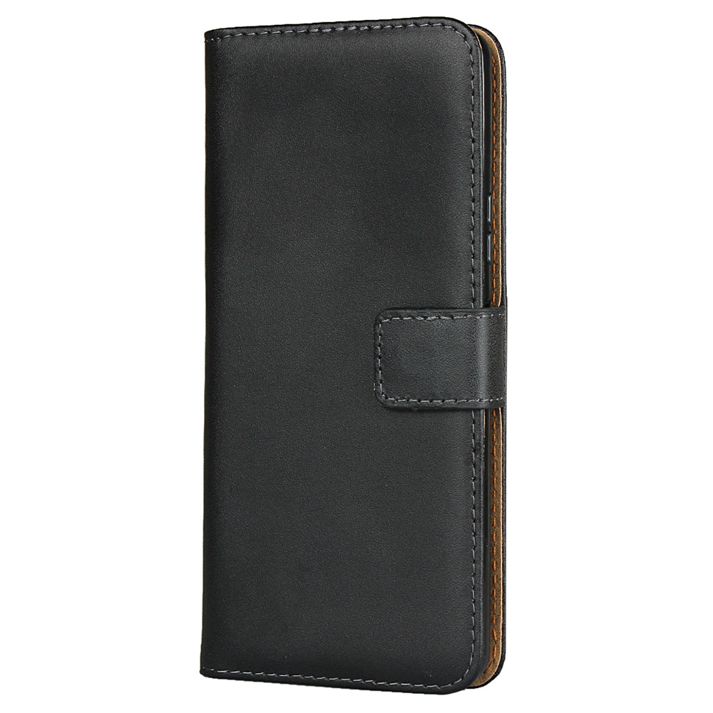 Genuine Leather Phone Shell Cover with Folio Flip Wallet Foldable Stand for Sony Xperia 10 II