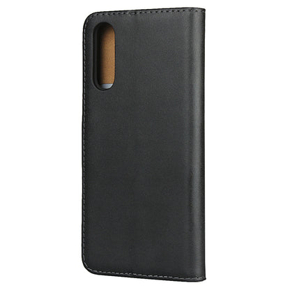 Genuine Leather Phone Shell Cover with Folio Flip Wallet Foldable Stand for Sony Xperia 10 II