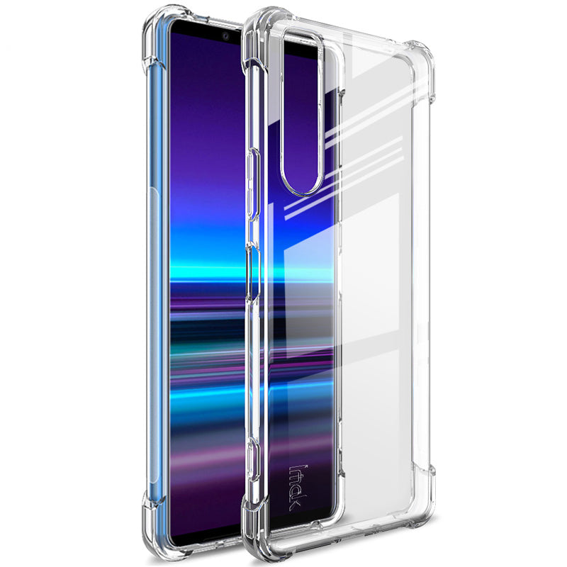 IMAK Silky Anti-drop TPU Soft Shell Cover + Screen Film for Sony Xperia 1 II