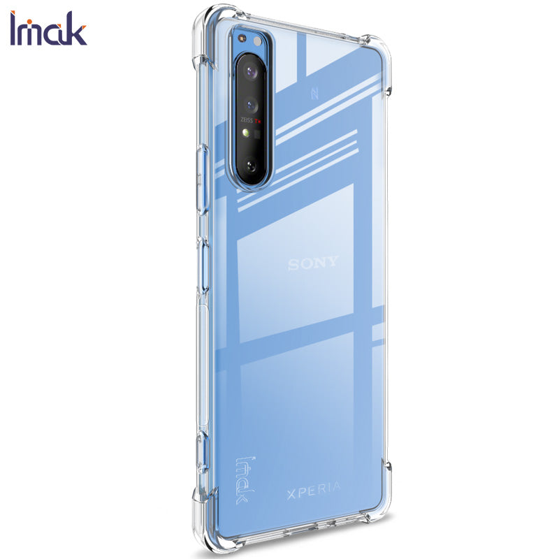 IMAK Silky Anti-drop TPU Soft Shell Cover + Screen Film for Sony Xperia 1 II