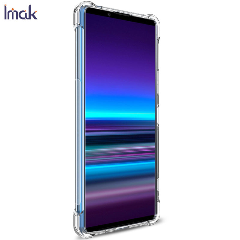 IMAK Silky Anti-drop TPU Soft Shell Cover + Screen Film for Sony Xperia 1 II