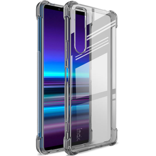 IMAK Silky Anti-drop TPU Soft Shell Cover + Screen Film for Sony Xperia 1 II