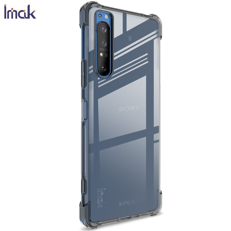 IMAK Silky Anti-drop TPU Soft Shell Cover + Screen Film for Sony Xperia 1 II