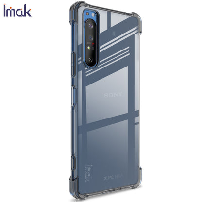 IMAK Silky Anti-drop TPU Soft Shell Cover + Screen Film for Sony Xperia 1 II