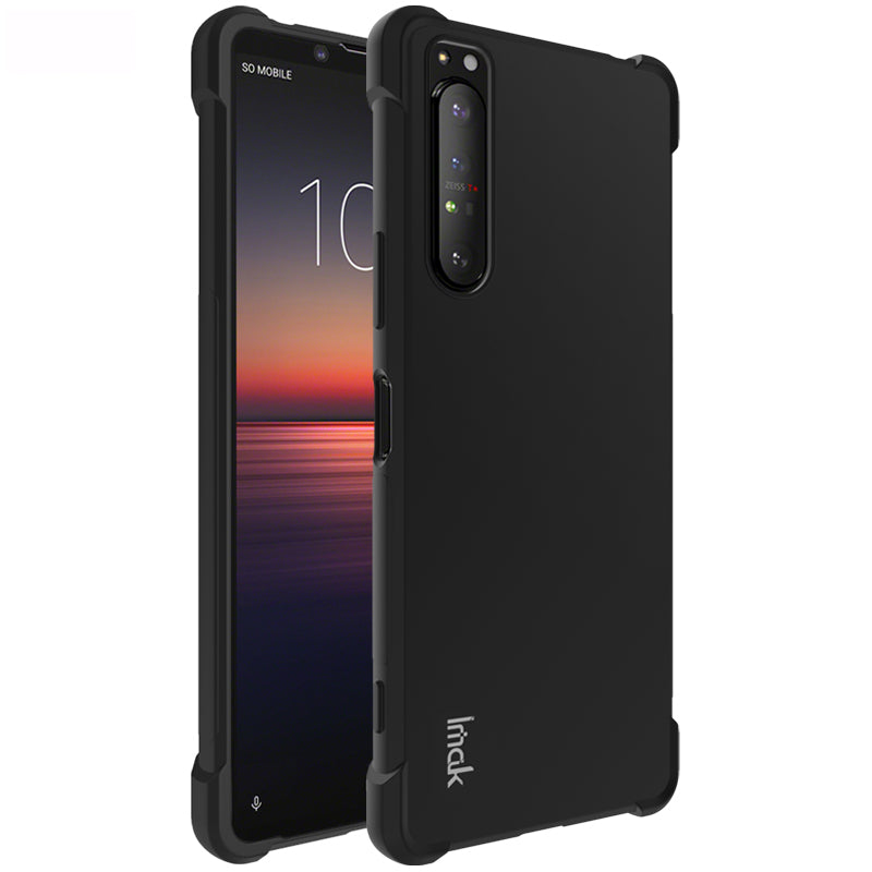IMAK Silky Anti-drop TPU Soft Shell Cover + Screen Film for Sony Xperia 1 II