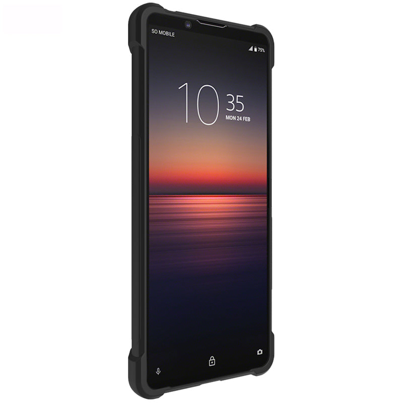 IMAK Silky Anti-drop TPU Soft Shell Cover + Screen Film for Sony Xperia 1 II