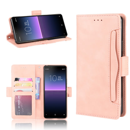 Leather Stand Case with Card Slots for Sony Xperia 10 II