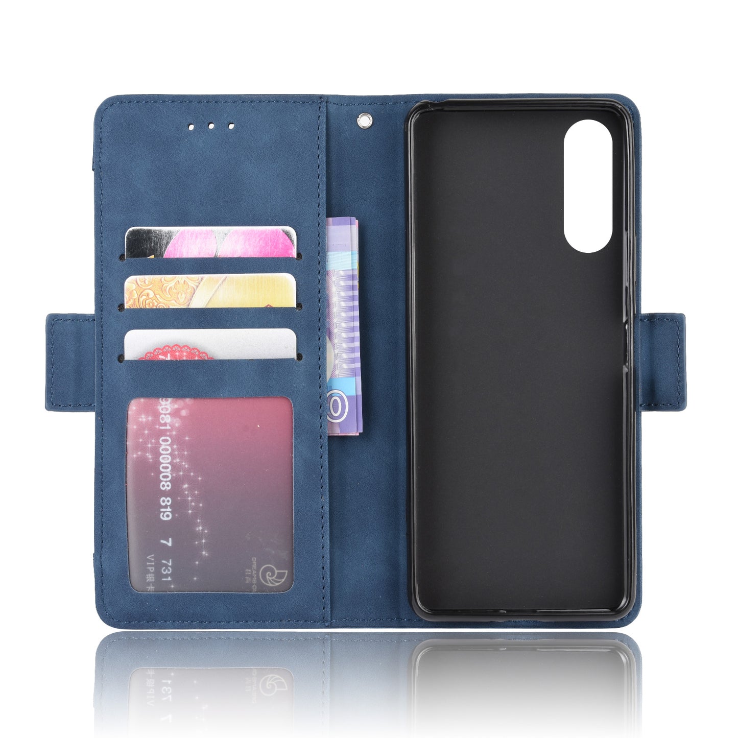 Leather Stand Case with Card Slots for Sony Xperia 10 II