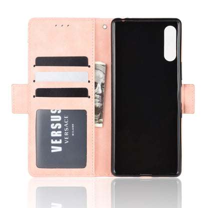 Wallet Stand Flip Leather Phone Case with Multiple Card Slots for Sony Xperia L4