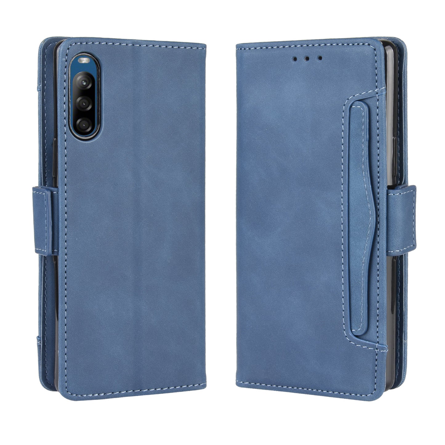 Wallet Stand Flip Leather Phone Case with Multiple Card Slots for Sony Xperia L4