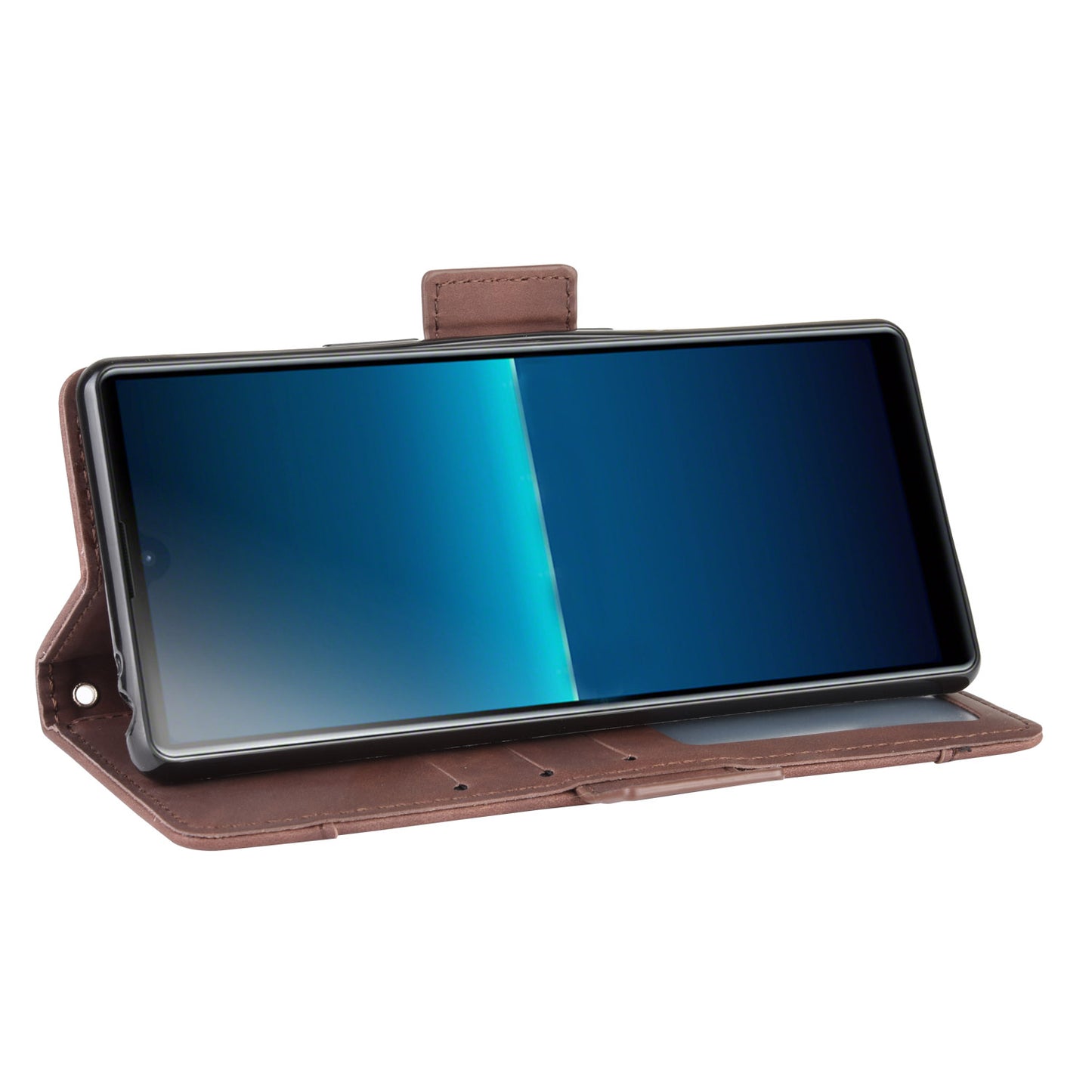 Wallet Stand Flip Leather Phone Case with Multiple Card Slots for Sony Xperia L4