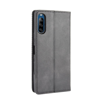 Auto-absorbed Retro PU Leather Wallet Cell Phone Cover for Sony Xperia L4