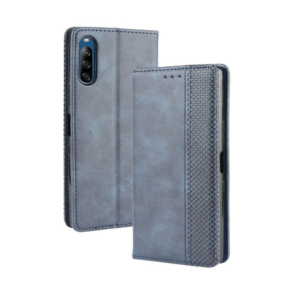 Auto-absorbed Retro PU Leather Wallet Cell Phone Cover for Sony Xperia L4