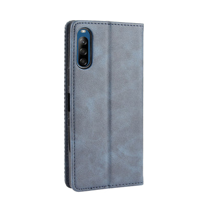 Auto-absorbed Retro PU Leather Wallet Cell Phone Cover for Sony Xperia L4