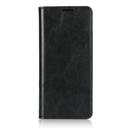 Crazy Horse Wallet Stand Genuine Leather Case Phone Shell for Sony Xperia 10 II