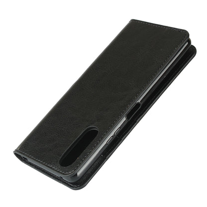 Crazy Horse Wallet Stand Genuine Leather Case Phone Shell for Sony Xperia 10 II