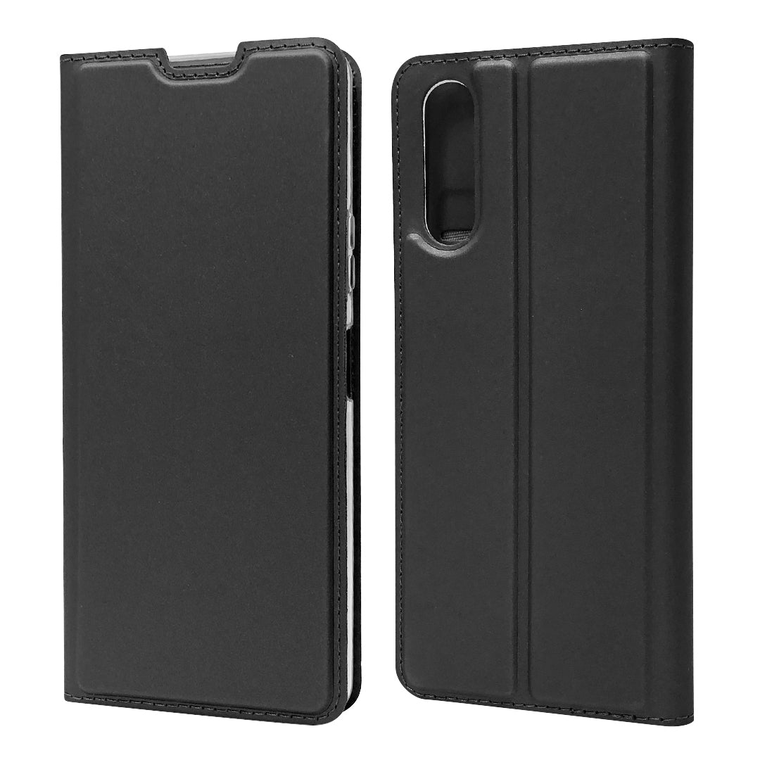 Magnetic Adsorption Stand Leather Card Holder Case for Sony Xperia 10 II