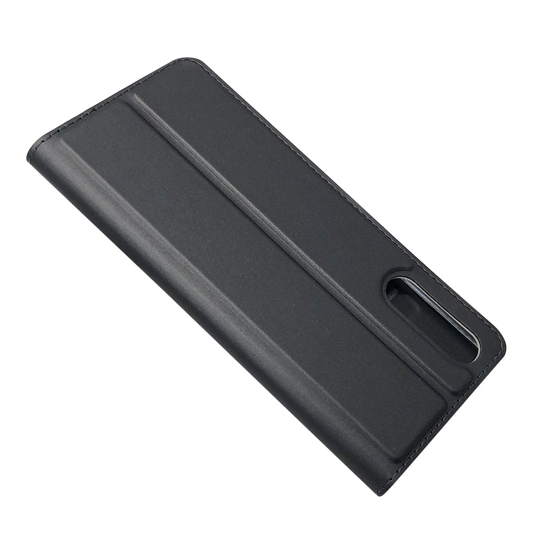 Magnetic Adsorption Stand Leather Card Holder Case for Sony Xperia 10 II