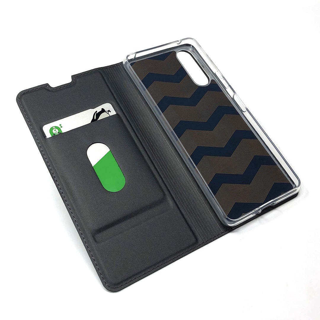 Magnetic Adsorption Stand Leather Card Holder Case for Sony Xperia 10 II