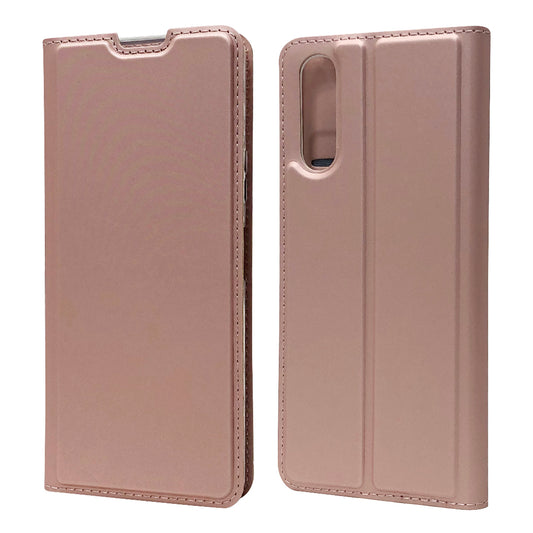 Magnetic Adsorption Stand Leather Card Holder Case for Sony Xperia 10 II