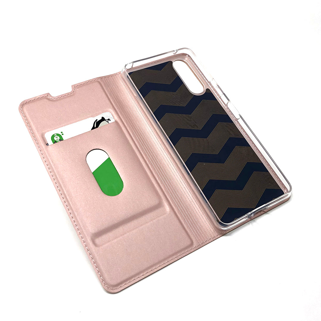 Magnetic Adsorption Stand Leather Card Holder Case for Sony Xperia 10 II