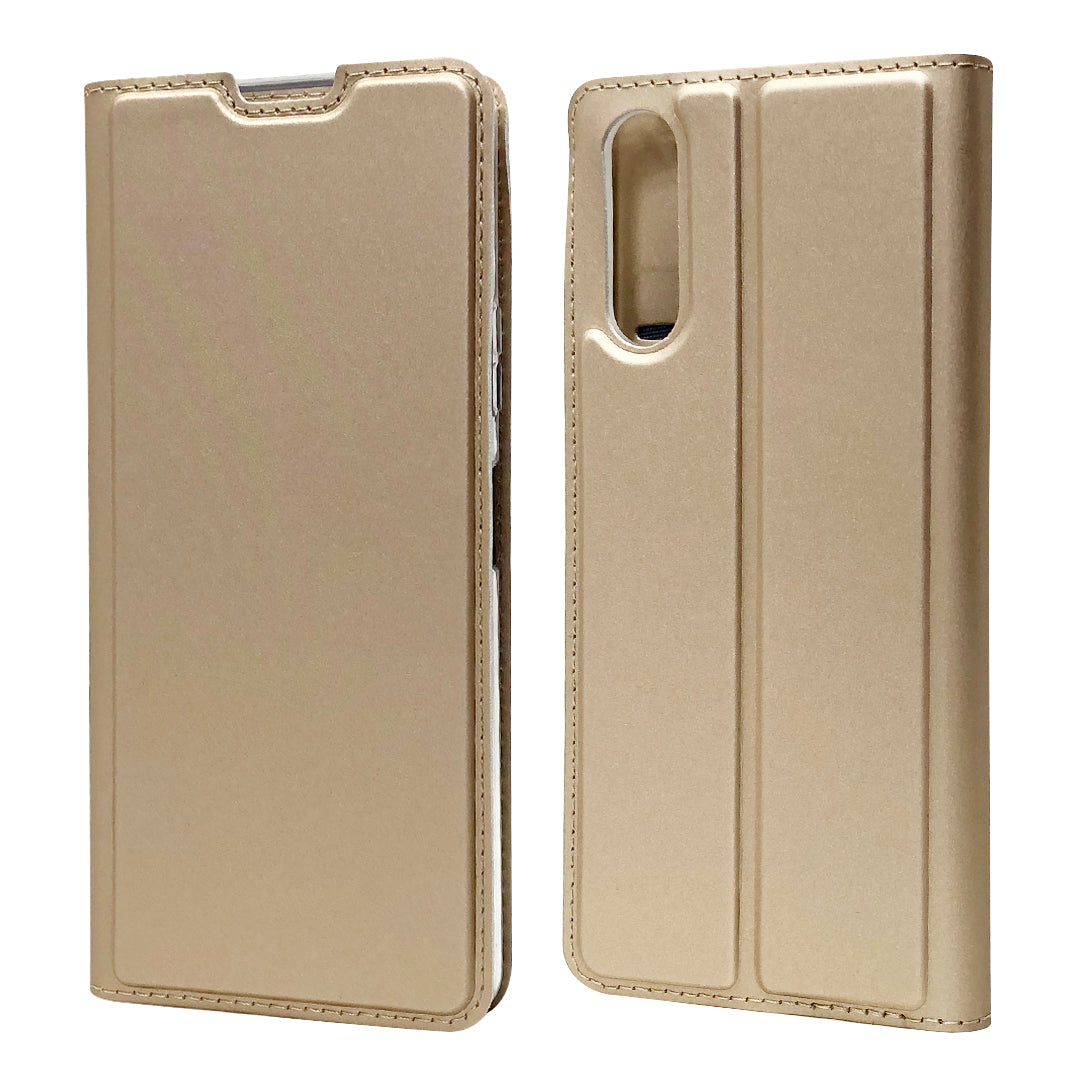 Magnetic Adsorption Stand Leather Card Holder Case for Sony Xperia 10 II