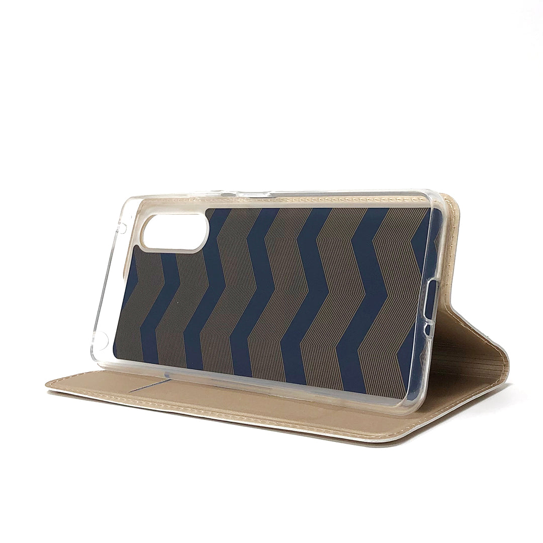 Magnetic Adsorption Stand Leather Card Holder Case for Sony Xperia 10 II