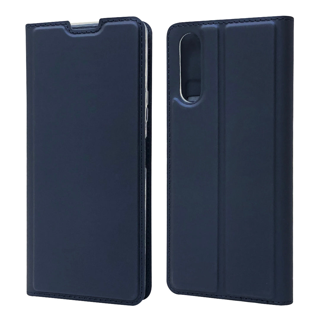Magnetic Adsorption Stand Leather Card Holder Case for Sony Xperia 10 II