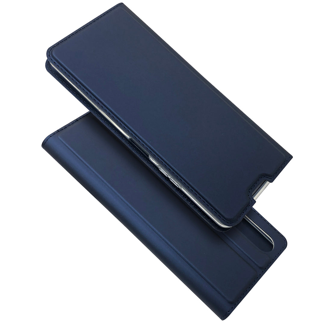 Magnetic Adsorption Stand Leather Card Holder Case for Sony Xperia 10 II