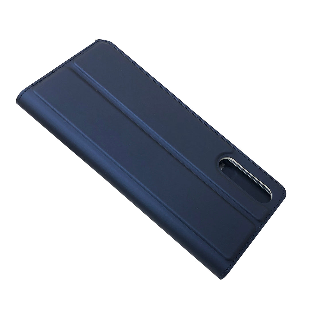 Magnetic Adsorption Stand Leather Card Holder Case for Sony Xperia 10 II