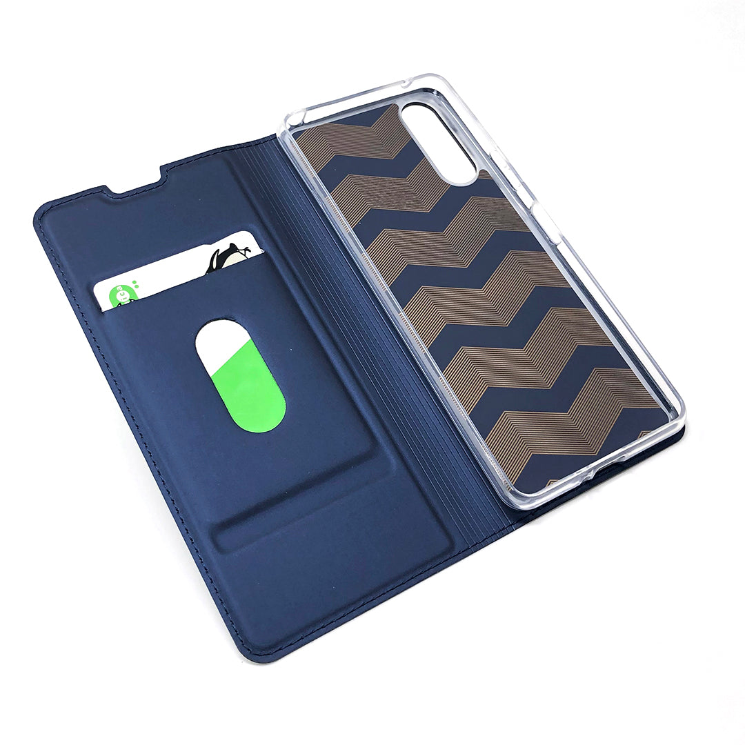 Magnetic Adsorption Stand Leather Card Holder Case for Sony Xperia 10 II