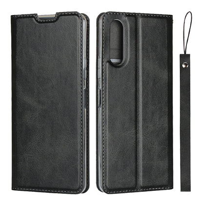 PU Leather Stand Case with Card Slot Phone Shell for Sony Xperia 10 II
