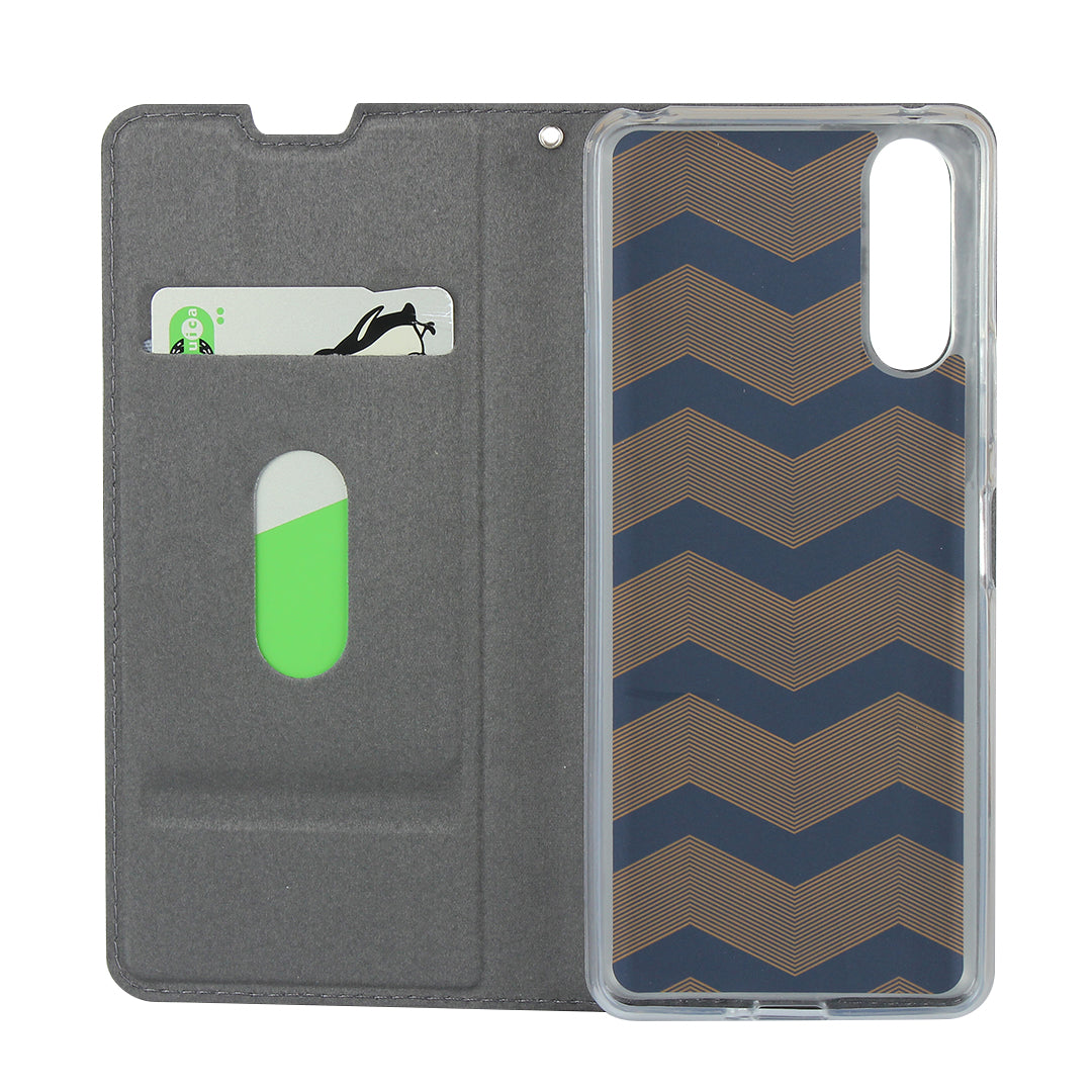 PU Leather Stand Case with Card Slot Phone Shell for Sony Xperia 10 II