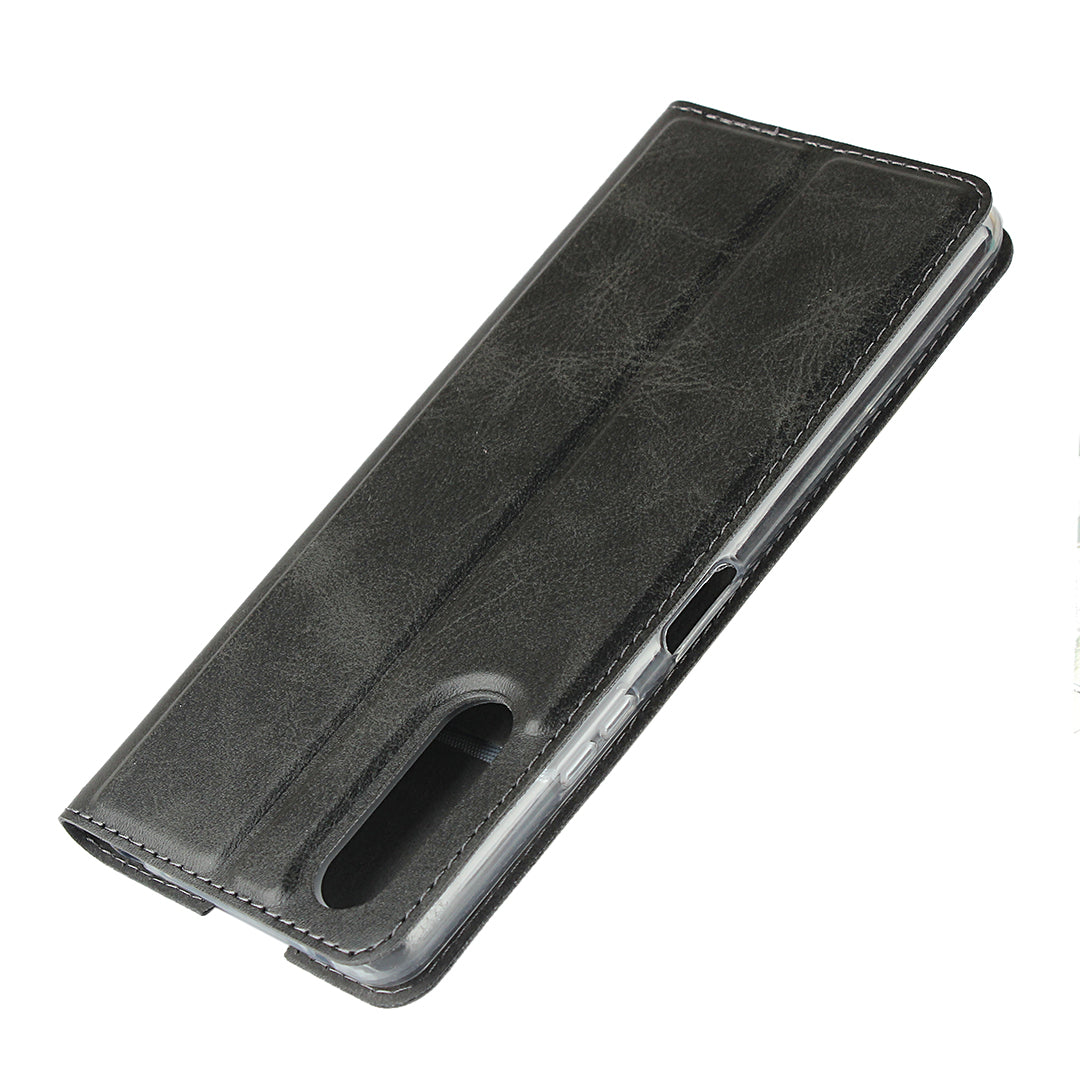 PU Leather Stand Case with Card Slot Phone Shell for Sony Xperia 10 II