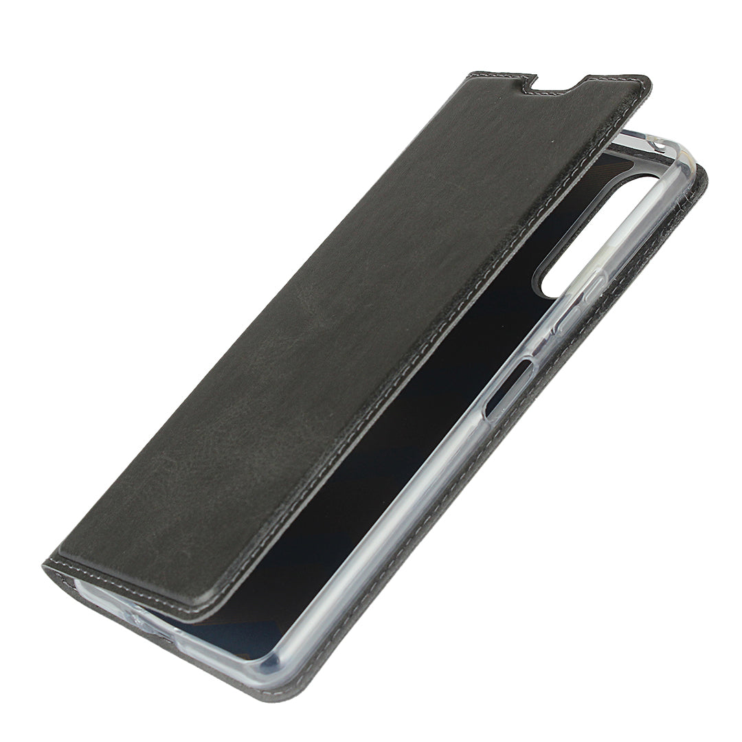 PU Leather Stand Case with Card Slot Phone Shell for Sony Xperia 10 II