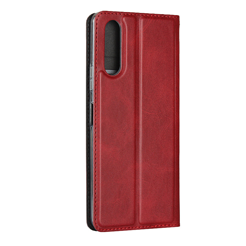 PU Leather Stand Case with Card Slot Phone Shell for Sony Xperia 10 II