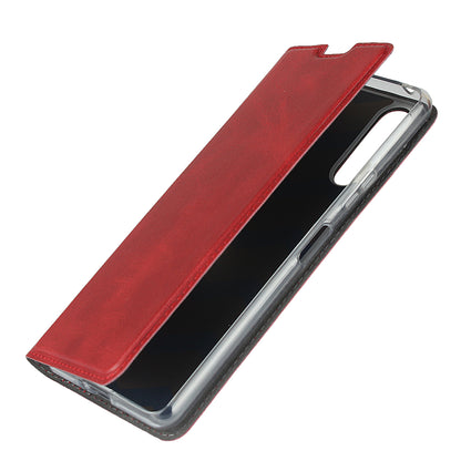 PU Leather Stand Case with Card Slot Phone Shell for Sony Xperia 10 II
