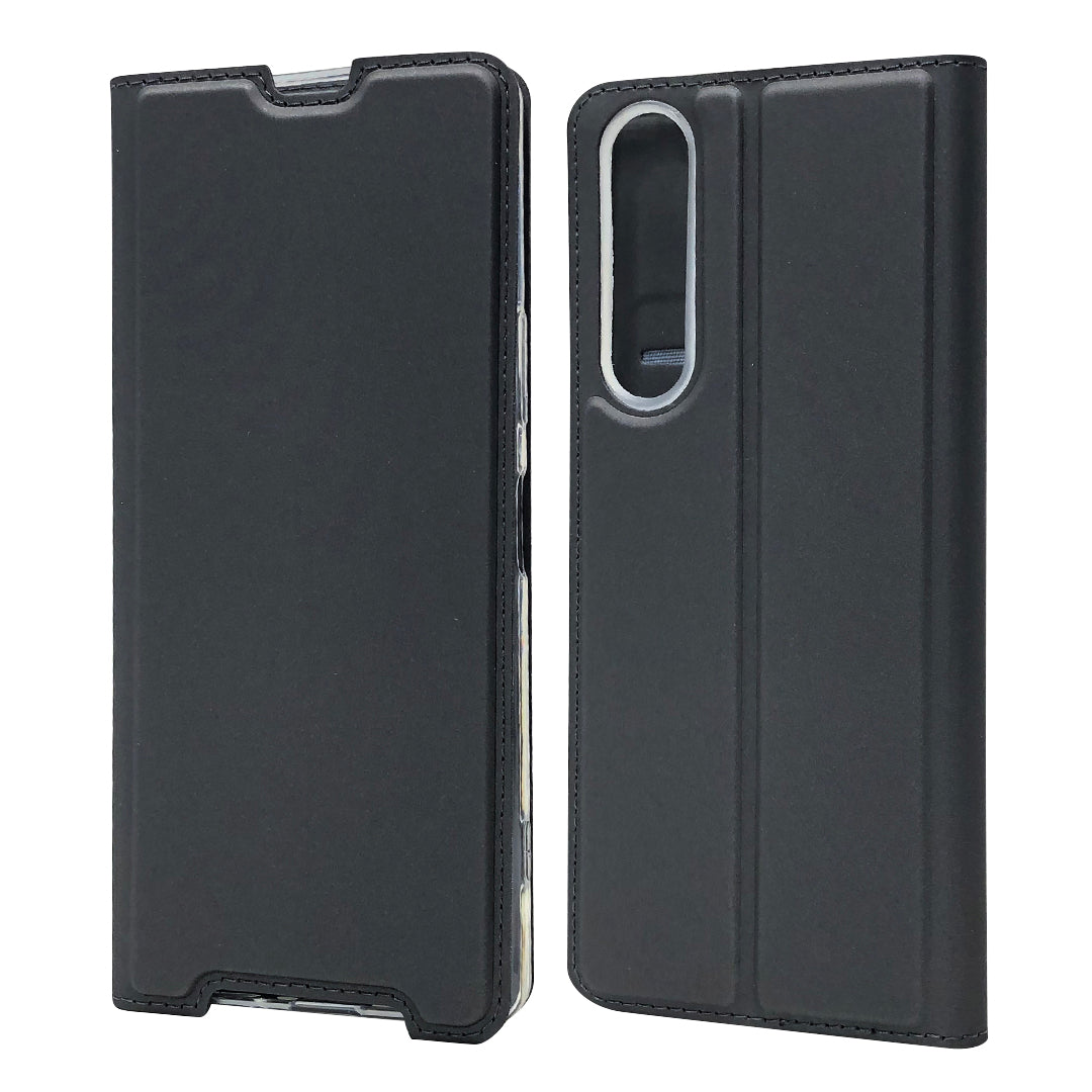 Magnetic Adsorption Leather Cover Card Holder Phone Case for Sony Xperia 1 II