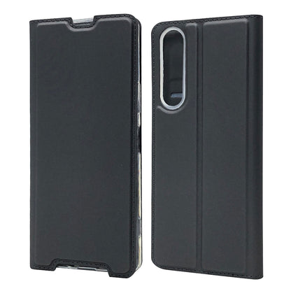 Magnetic Adsorption Leather Cover Card Holder Phone Case for Sony Xperia 1 II