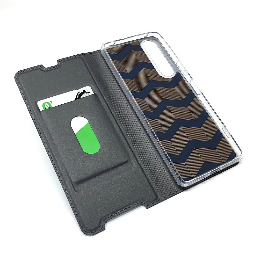 Magnetic Adsorption Leather Cover Card Holder Phone Case for Sony Xperia 1 II