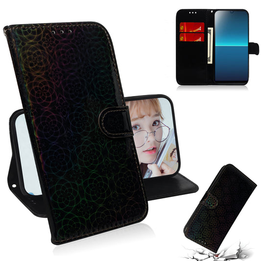 Dazzling Pure Color Leather Phone Case for Sony Xperia L4