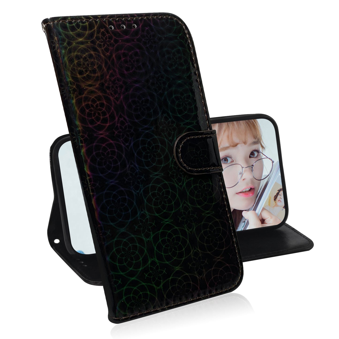 Dazzling Pure Color Leather Phone Case for Sony Xperia L4